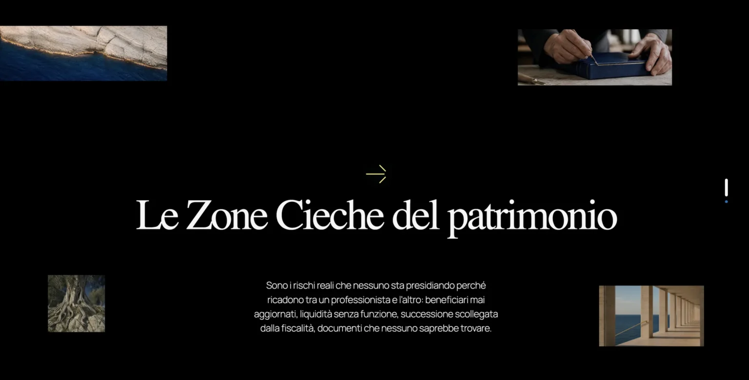 Il racconto delle Zone Cieche trasforma un tema complesso in un percorso visivo riconoscibile.